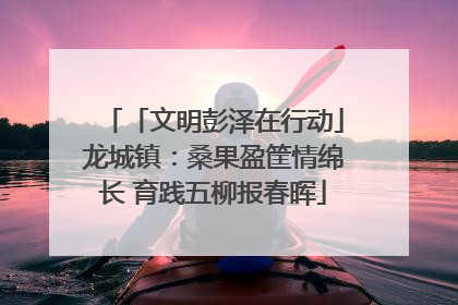 「文明彭泽在行动」龙城镇：桑果盈筐情绵长 育践五柳报春晖