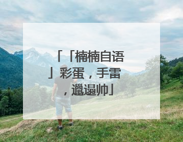 「楠楠自语」彩蛋，手雷，邋遢帅