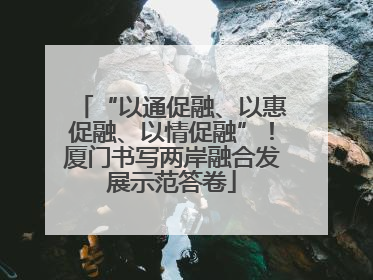 “以通促融、以惠促融、以情促融”！厦门书写两岸融合发展示范答卷