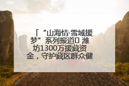 “山海情·雪域援梦”系列报道⑪ 潍坊1300万援藏资金，守护藏区群众健康“最后一公里”