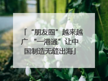 “朋友圈”越来越广 “一港通”让中国制造无缝出海