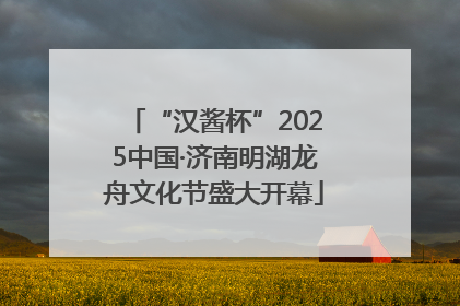 “汉酱杯”2025中国·济南明湖龙舟文化节盛大开幕