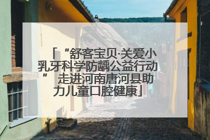 “舒客宝贝·关爱小乳牙科学防龋公益行动” 走进河南唐河县助力儿童口腔健康