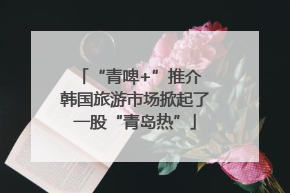 “青啤+”推介 韩国旅游市场掀起了一股“青岛热”