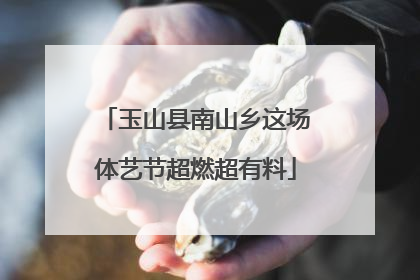 玉山县南山乡这场体艺节超燃超有料