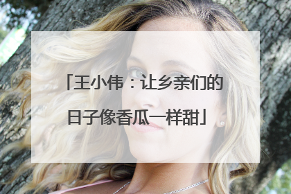 王小伟：让乡亲们的日子像香瓜一样甜