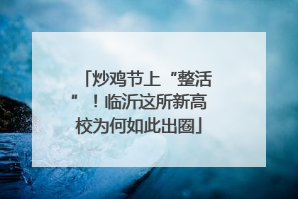 炒鸡节上“整活”！临沂这所新高校为何如此出圈
