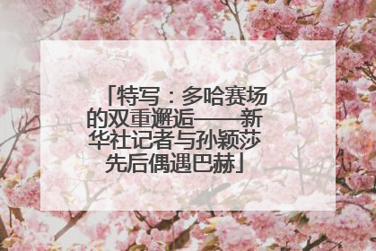 特写：多哈赛场的双重邂逅——新华社记者与孙颖莎先后偶遇巴赫