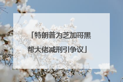 特朗普为芝加哥黑帮大佬减刑引争议