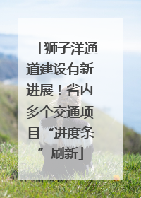 狮子洋通道建设有新进展！省内多个交通项目“进度条”刷新
