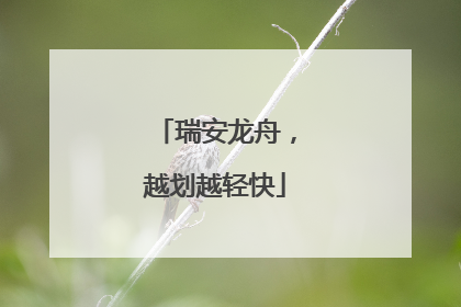 瑞安龙舟，越划越轻快