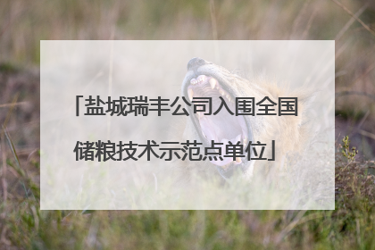盐城瑞丰公司入围全国储粮技术示范点单位
