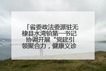 省委政法委派驻无棣县水湾镇第一书记 协调开展“党建引领聚合力，健康义诊惠乡亲”义诊活动
