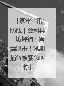筑牢“汛”防线｜慈利县二坊坪镇：雷霆出击！汛期捕鱼被紧急叫停