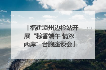 福建漳州边检站开展“粽香端午 情浓两岸”台胞座谈会