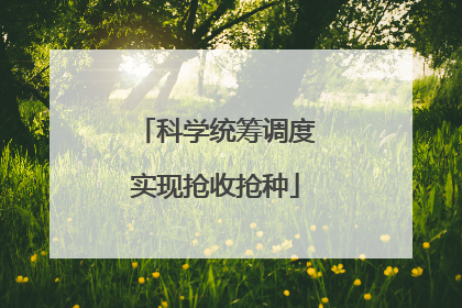 科学统筹调度实现抢收抢种