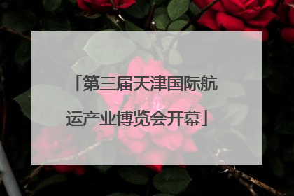 第三届天津国际航运产业博览会开幕