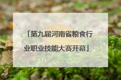 第九届河南省粮食行业职业技能大赛开幕