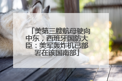 美第三艘航母驶向中东，西班牙国防大臣：美军轰炸机已部署在该国南部