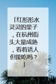 红彤彤水灵灵的果子，在杭州街头大量成熟，看着诱人但能吃吗？