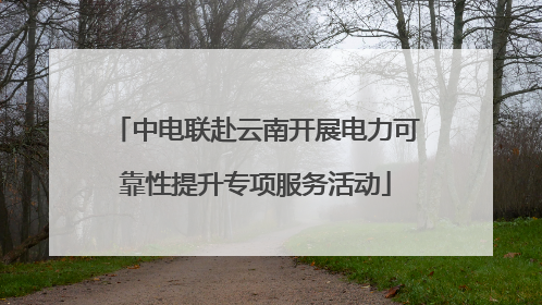 中电联赴云南开展电力可靠性提升专项服务活动
