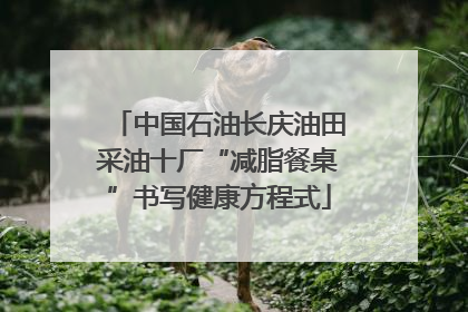 中国石油长庆油田采油十厂“减脂餐桌”书写健康方程式