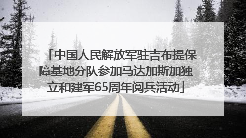 中国人民解放军驻吉布提保障基地分队参加马达加斯加独立和建军65周年阅兵活动