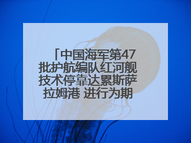 中国海军第47批护航编队红河舰技术停靠达累斯萨拉姆港 进行为期5天的补给休整