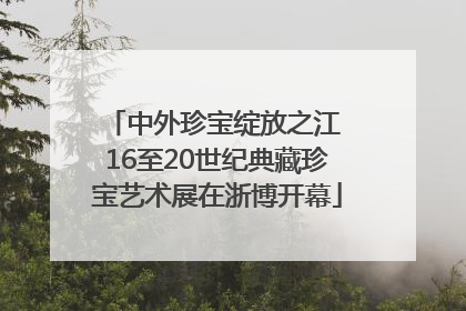中外珍宝绽放之江 16至20世纪典藏珍宝艺术展在浙博开幕