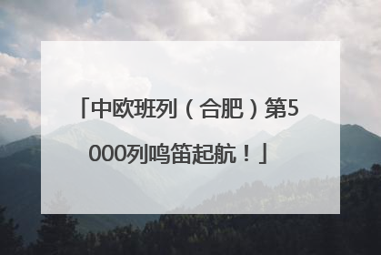 中欧班列（合肥）第5000列鸣笛起航！