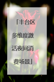 丰台区多维度激活夜间消费场景
