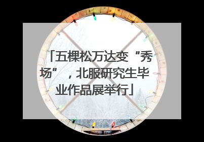 五棵松万达变“秀场”，北服研究生毕业作品展举行
