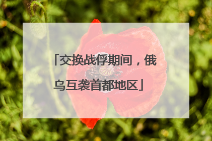 交换战俘期间，俄乌互袭首都地区
