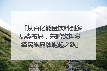 从百亿能量饮料到多品类布局，东鹏饮料演绎民族品牌崛起之路