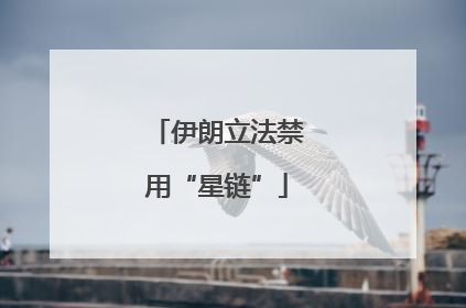伊朗立法禁用“星链”