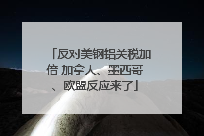 反对美钢铝关税加倍 加拿大、墨西哥、欧盟反应来了