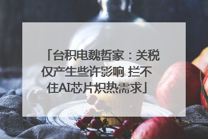 台积电魏哲家：关税仅产生些许影响 拦不住AI芯片炽热需求