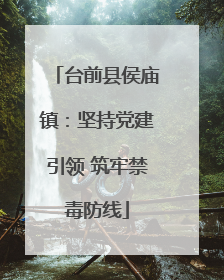 台前县侯庙镇：坚持党建引领 筑牢禁毒防线
