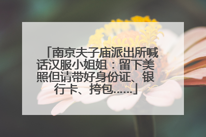 南京夫子庙派出所喊话汉服小姐姐：留下美照但请带好身份证、银行卡、挎包……