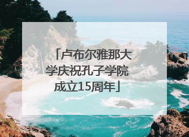 卢布尔雅那大学庆祝孔子学院成立15周年