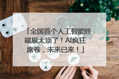 全国首个人工智能终端展太顶了！AI疯狂席卷，未来已来！