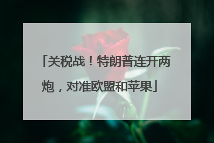 关税战！特朗普连开两炮，对准欧盟和苹果