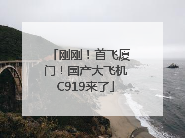刚刚！首飞厦门！国产大飞机C919来了