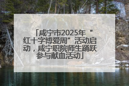 咸宁市2025年“红十字博爱周”活动启动，咸宁职院师生踊跃参与献血活动