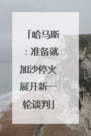 哈马斯：准备就加沙停火展开新一轮谈判