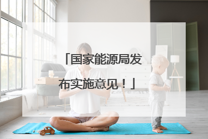 国家能源局发布实施意见！