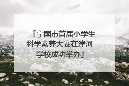 宁国市首届小学生科学素养大赛在津河学校成功举办