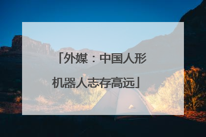 外媒：中国人形机器人志存高远