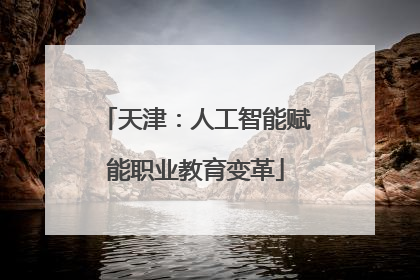天津：人工智能赋能职业教育变革