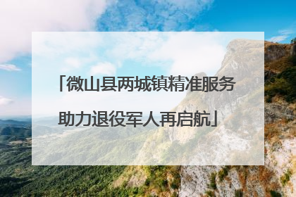 微山县两城镇精准服务助力退役军人再启航
